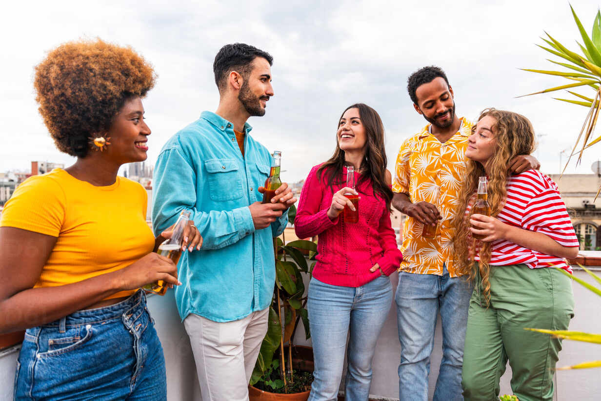 group having fun