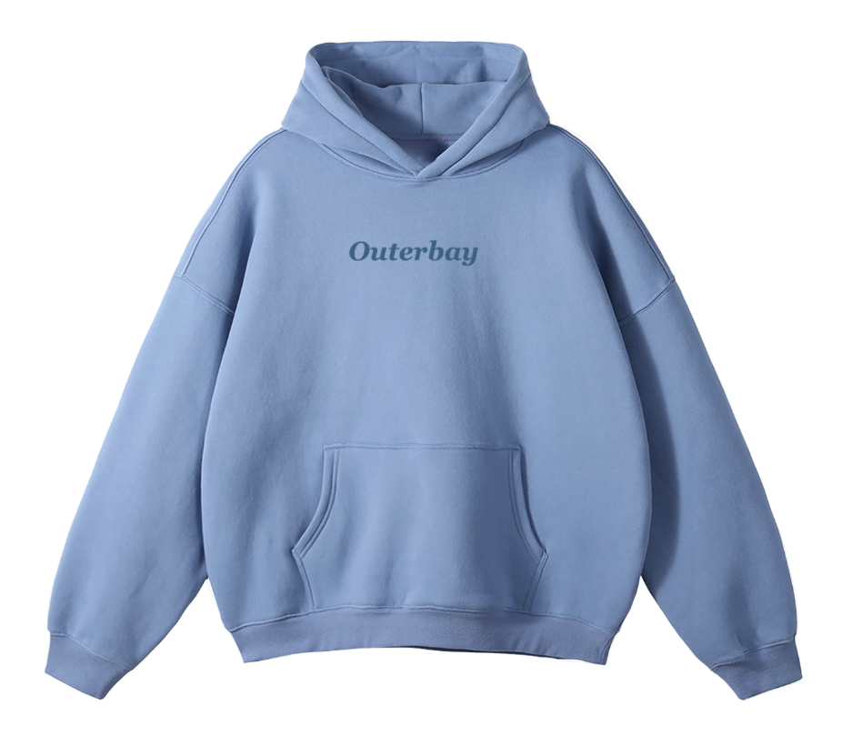 Hoodie bleu Outerbay devant