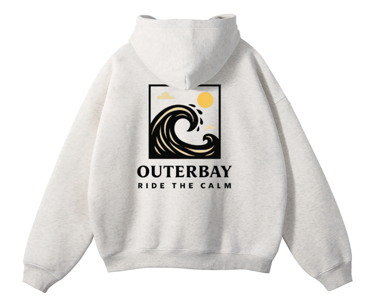 Hoodie crème Outerbay dos