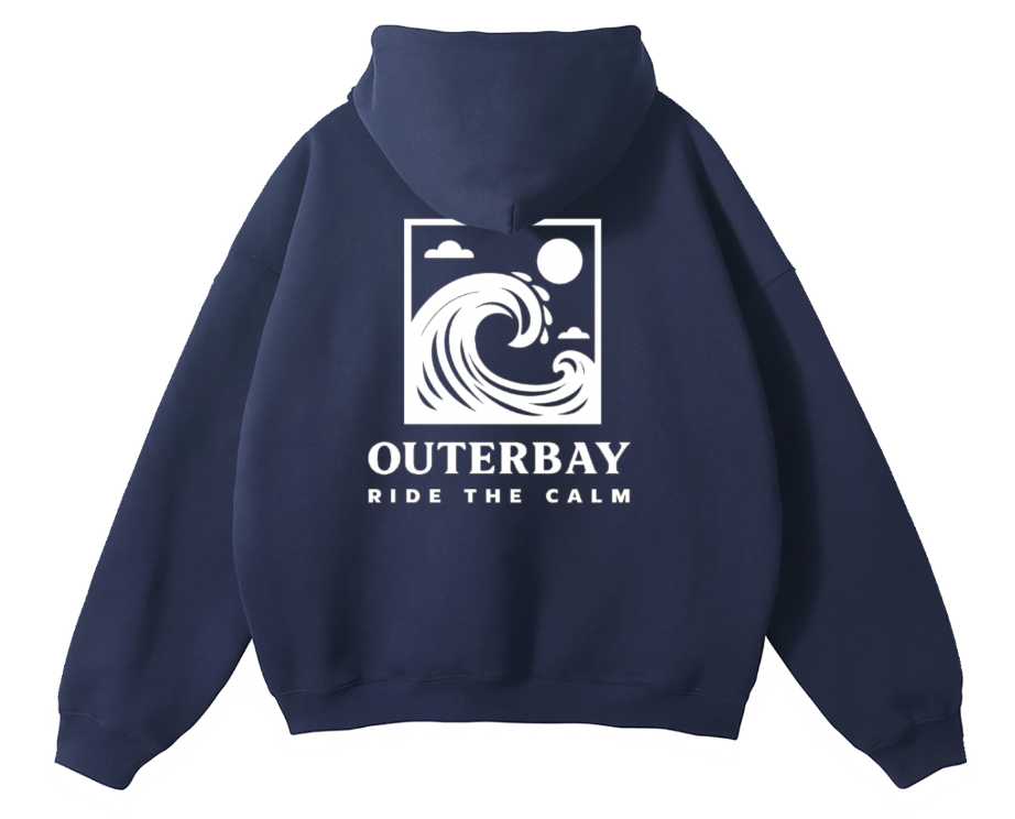 Hoodie navy Outerbay dos